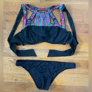 OndadeMar Embroidered Bikini Size Small